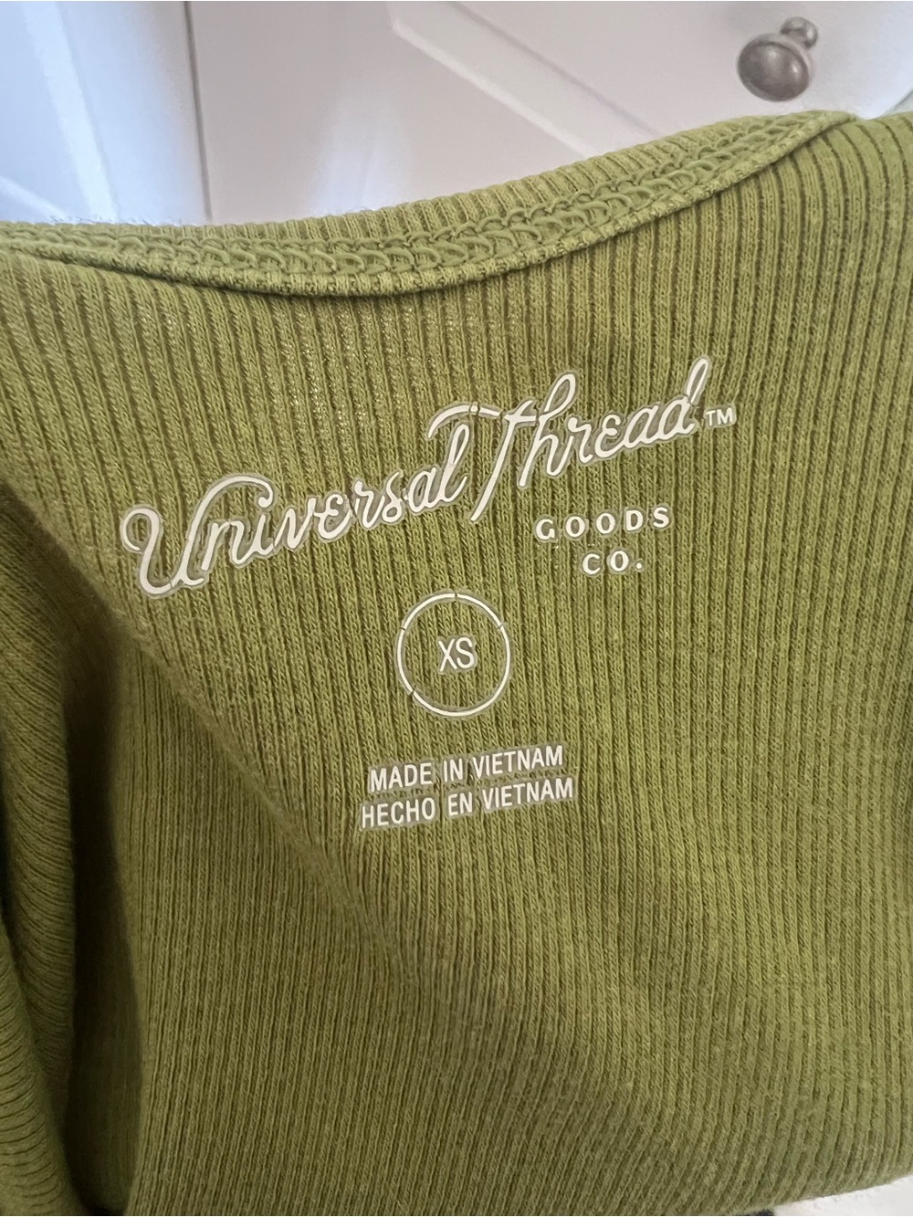 Universal Thread Olive Ribbed Camisole Tank - Picture 3 of 3